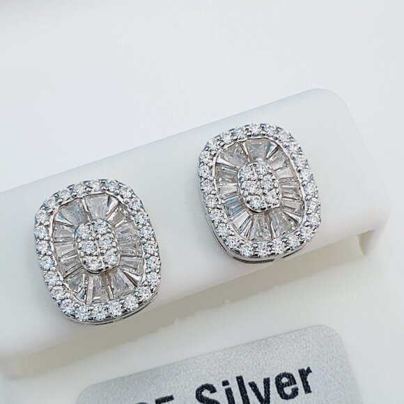 - "925 Sterling Silver Cubic Zirconia Earrings, U19254836 - Picture 2 of 11